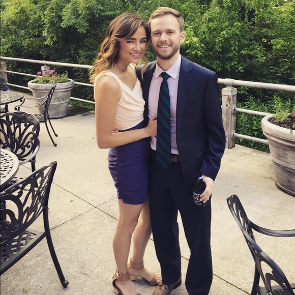 Pink/Purple Color Block Dress - Picture 8 of 8